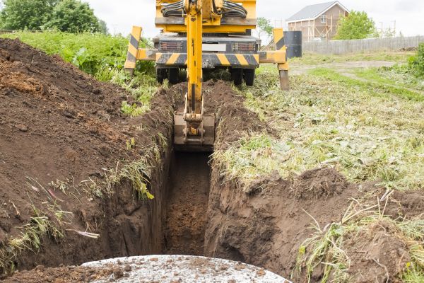 Drainage Trench Installation in Hamilton