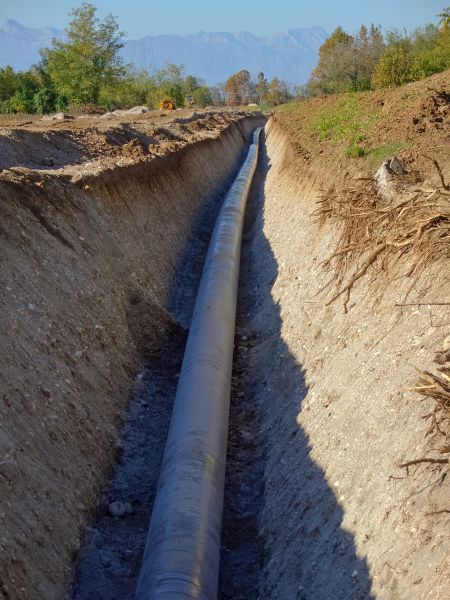 Gas Pipe Trenching