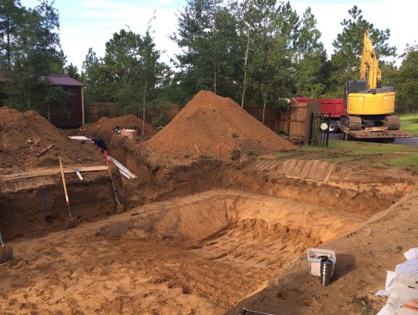Pool Site Excavation in Hamilton